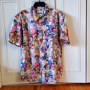 Rick and Morty button down